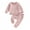Pink, variant on Baby Girls Fall Outfit 6M 12M 18M 24M 3Y Flower Print Long Sleeve Crew Neck Sweatshirt Sweatpants Fall Clothes