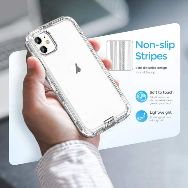 ORIbox Case Shockproof Back Cover for iPhone 11, Clear Walmart
