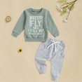 thumbnail image 2 of TOWED22 Baby Toddler Boy Clothes Fall Winter Outfit Long Sleeve Sweatshirts Pants Set Boy Clothes, 2 of 7