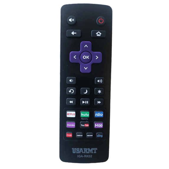 Insignia ROKU IGA-RK02 Universal Replacement Remote Control. Suitable For Most Insignia ROKU Models