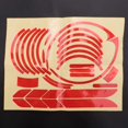 thumbnail image 4 of 2 Set d'Autocollants Réfléchissants Scooter Plein Set d'Autocollants pour MAX G30 Kickscooter Autocollants Pliables (Rouge), 4 of 9