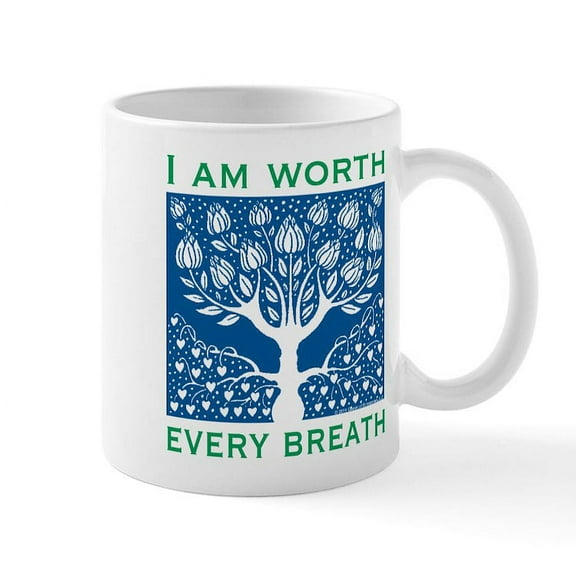 CafePress - Tree Of Love Mug - 11 oz Ceramic Mug - Novelty Coffee Tea Cup