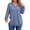 Blue, variant on Waffle Knit Sweatshirts for Women Long Sleeve V Neck Sweater Shirts Pullover Casual Outfits Plus Size Fall Tops