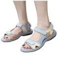 thumbnail image 3 of Siilsaa Shoes for Women Women's Platform Sandals with Arch Support Comfortable Foam Slides Lightweight Thick Soles Beige,7.5, 3 of 6