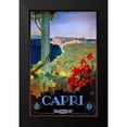 thumbnail image 2 of Vintage Apple Collection 13x18 Black Modern Framed Museum Art Print Titled - Capri Italia, 2 of 5