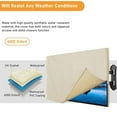 thumbnail image 7 of HOMEYA Outdoor TV Cover LED Flat Screen Television Protector for Slim TVs, Weatherproof Waterproof 600D Oxford TV Covers with Full Zipper Flap, Beige, Fits 48" - 50", 7 of 7