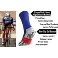 thumbnail image 3 of Falari 4 Pairs Athletic Socks Sport Running Calf Socks Non-Slip Grip Bottom Crew Socks for Men Fit Shoe Size 7-11 (Black), 3 of 7