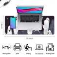 thumbnail image 5 of Long Mouse Pads for Desk,Ghost Town Halloween Pattern Desk Mats on Top Of Desks, Desk Mouse Pad Extra Large with 3mm Non-Slip Base and Stitched Edge for Gaming,Office,Work,Home 31.5"x11.8", 5 of 6