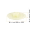 thumbnail image 2 of Screw Cap Covers, 120 Pack 16.7x4.3mm Plastic Screw Decoration Cover, Light Yellow, 2 of 5