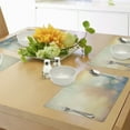 thumbnail image 4 of Ambesonne Abstract Place Mats Set of 4, Ocean Themed Sunbeams, Standard Size, Dark Blue and Pale Green, 4 of 6