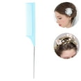thumbnail image 1 of Steel Pintail Comb Barbershop  Tail Combs For Women Hair Styling With Rounded Steel Tail Needle Design, Fine Hairdressing Tool, 1 of 8