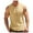 Khaki, variant on Puntoco Men's Tank Top Shirt Slim Sleeveless Button V-Neck Casual Sports Bottom T-shirt Top White 8(XL)