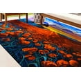 thumbnail image 2 of Office Rugs, Nursery Rugs, Salon Rugs, Floral Rugs, Filed Landscape Rugs, Red Rugs, View Rugs, Bath Rugs, Sunset Rug, Salon Decor Rugs, 2.6'x6.5' - 80x200 cm, 2 of 8