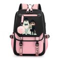 thumbnail image 1 of SpyXFamily Anya Forget Anime Backpack Girl KawaiiM Pink7, 1 of 5