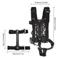 thumbnail image 5 of Ajuste de acero inoxidable ajustable Aluminio Salto de buceo profundo Set de placa posterior de neopreno Terminación de grano Snorkel Conjuntos de backplane de snorkels Gadgets Negro Eigraketly OD002497-04B, 5 of 5