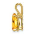 thumbnail image 2 of Real 14kt Yellow Gold 10x7mm Pear Citrine pendant; for Adults and Teens; for Women and Men, 2 of 3