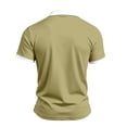 thumbnail image 5 of OIOLOYJM Golf Shirts for Men Short Sleeve Mesh Contrast Collar Casual Quick Dry Lightweight Polo Shirts Trendy Business Athletic Collared Tee Shirts Army Green 4XL, 5 of 6