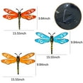 thumbnail image 6 of HEJULIK 3Pcs Metal Dragonfly Wall Decor Outdoor Garden Fence Art,Hanging Decorations for Living Room, Bedroom, 6 of 6