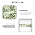 thumbnail image 4 of Honeii 's Green Snake for Leather Square Tissue Box Cover Holder: A Stylish Organizer for Tabletops, Bathrooms, Cars & Offices, 4 of 5