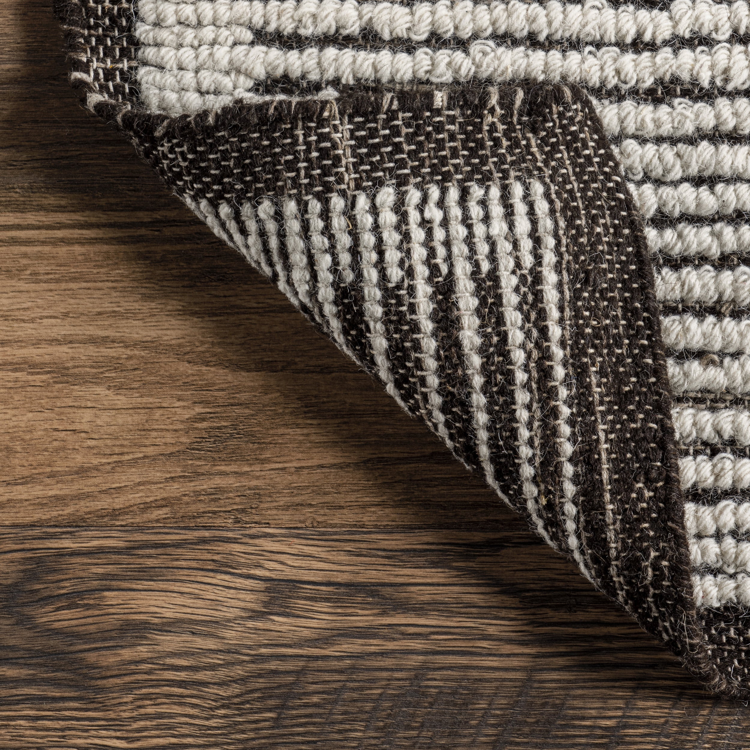 nuLOOM Aemilie Casual Striped Wool Area Rug, 6' x 9', Ivory