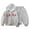 Grey, variant on SGMVNU 2 Piece Sweatshirt Outfit for Girls Boy Solid Color Zipper Hoodie and Sweatpants Outfits Fall Winter Toddler Sweatsuit, Size 0-6 Months, Pink