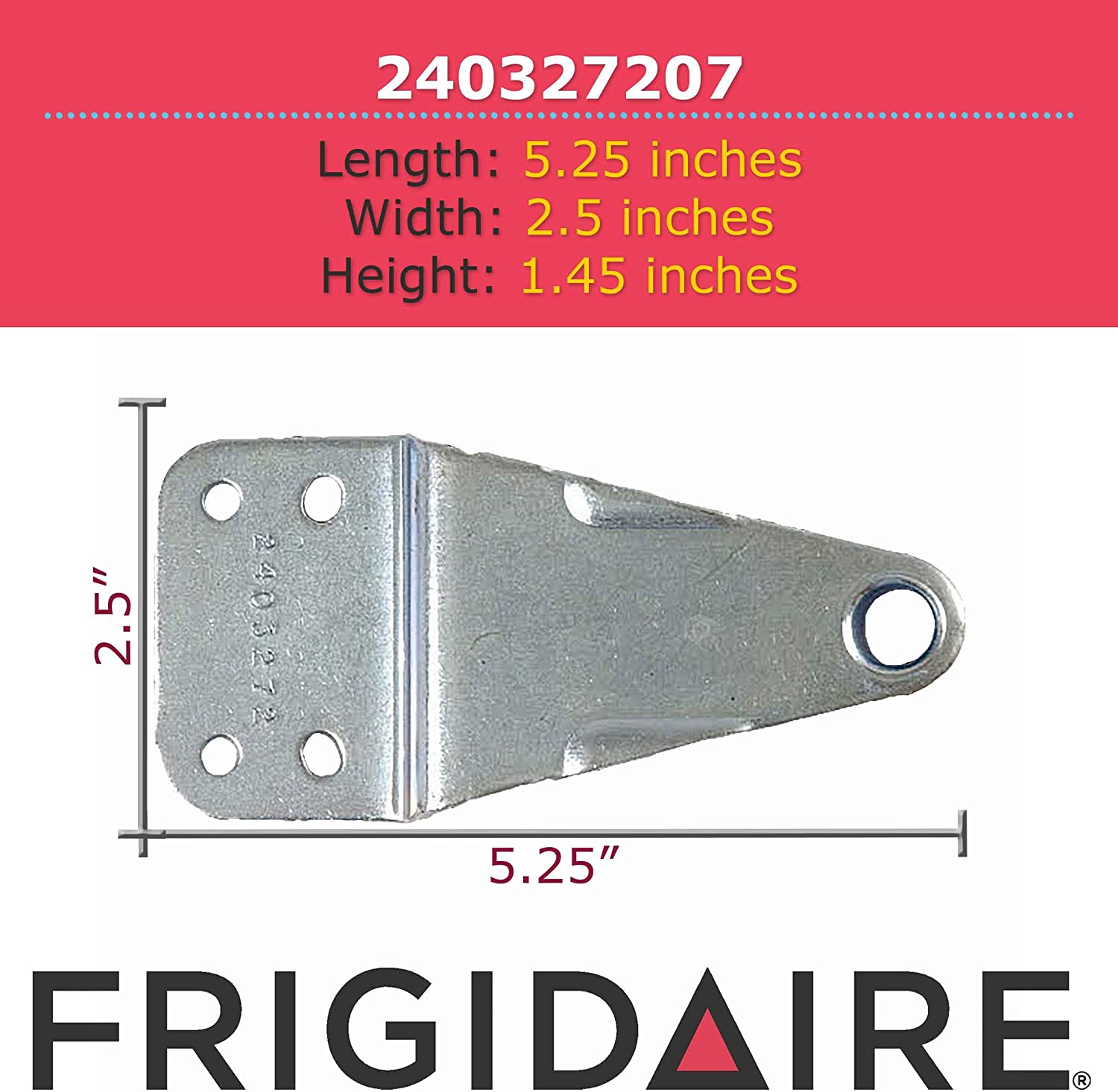 Genuine Frigidaire 240327207 Refrigerator Top Hinge - image 3 of 3