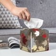 thumbnail image 6 of Naloa Maple colorful Tissue Box Cover Leather Tissue Holder Square Facial Tissue Case for Bathroom, Vanity Countertop, Tabletop, Car, 6 of 7
