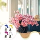 thumbnail image 5 of Yuarrent Orquídea de imitación Flor artificial Decoración de jardín Baño Plástico Maceta Toque Arreglo falso Calcomanía para el hogar Jarrón de Decoración del hogar Morado oscuro Yuarrent HA084030-03, 5 of 6