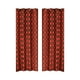thumbnail image 2 of Cortinas navideñas estampadas | Cortinas opacas con ojales perforados | Decoración festiva para sala de estar en rojo y blanco | Panel bloqueador de luz de 135 x 213 cm, 2 of 5