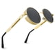 thumbnail image 3 of Gafas de sol polarizadas para hombre de 1 pieza, protección UV, tonos góticos redondos para mujer, marco redondo de metal Vhermosa, 3 of 4