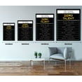 thumbnail image 5 of Golden Ten Things Require Zero Talent Inspirational Office Quotes Wall Art Motivational Canvas Paintings for Office Poster and Prints Wooden Background Framed Easy to Hang-12"Wx18"H, 5 of 6