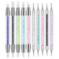 thumbnail image 1 of 10 Uds. Bolígrafo para tallar uñas en gel, herramienta para puntear uñas, juego de pinceles de silicona para uñas, herramientas para uñas, herramientas para esculpir arcilla de cerámica, bolígrafo par, 1 of 2