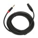 thumbnail image 1 of Cable Jack TRS de un cuarto de pulgada estructura de escudo multicapa chaqueta de PVC de 164 pies Cable XLR hembra a TRS de 1/4 de pulgada para consolas de sonido, 1 of 8