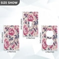thumbnail image 4 of Switch Panel Switch Decoration 2.76x4.53x0.28 Inches Duplex Outlets Switch Plate Wall Plates Living Room Kitchen Bedroom Study Switches Deep Pink Flowers, 4 of 8
