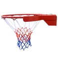 thumbnail image 1 of Juego de aro y red de baloncesto, aro de baloncesto de 17,72 pulgadas para adultos, juegos al aire libre para la comunidad, cancha de juego, patio, 1 of 9