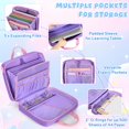thumbnail image 2 of Organizador Morado Yarwo para Laptop de 13" con Cierre - Carpeta de Archivo, 2 of 7