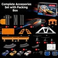 thumbnail image 4 of BUBUQE Slot Car Race Track Sets w/ 4 High-Speed Racing Slot Cars Electric Dual Racing Game w/2 Controllers Circular Overpass Track Gifts Toys for Kids, 4 of 8
