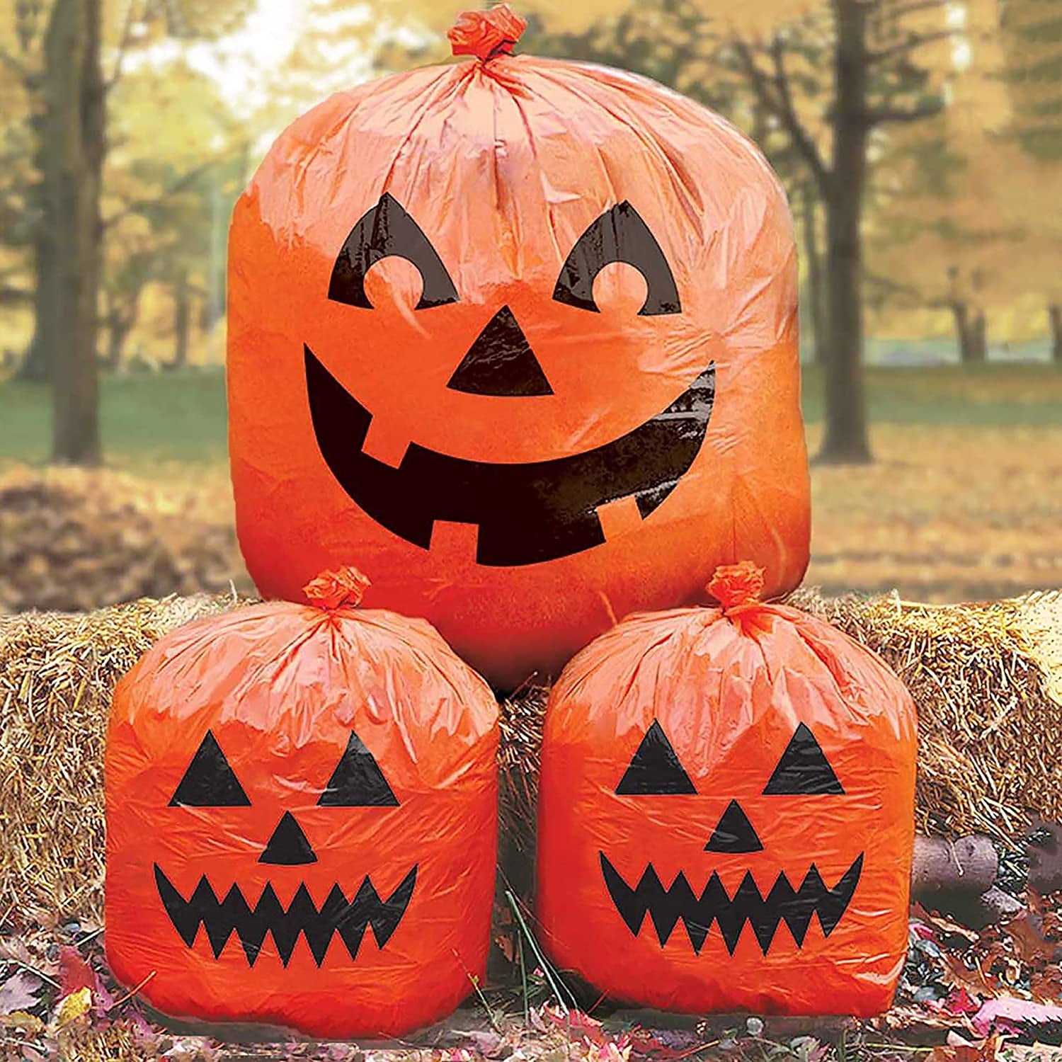 Seau Citrouille Seaux Bonbons Halloween - Lot De 5  Plastique Pliable 13x14cm 1055506