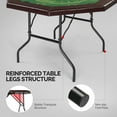 thumbnail image 6 of PEXMOR 8 Player Foldable Poker Table, Folding Octagonal Blackjack Texas Holdem Poker Table, Portable Casino Leisure Card Board Game Table with Stainless Steel Cup Holders & Padded Rails, 6 of 9