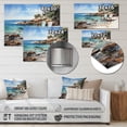 thumbnail image 4 of Designart "Beach Seaside Reflections Painting III" Nautical & Beach Metal Wall Art Prints, 4 of 5