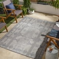 thumbnail image 3 of Hauteloom Alicante Living Room, Bedroom Patio Outdoor Area Rug - Bohemian, Transitional - Tan, Pale Blue, Navy - 7'10" x 10', 3 of 6