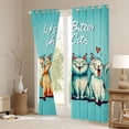 thumbnail image 3 of Manfei Animal Cat Curtains Pack of 2 (42x84 Each) for Boys Girls,Cartoon Animal Curtains Blackout,Kawaii Pet Bedroom Curtains,Breathable Home Decor, 3 of 6