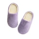 thumbnail image 1 of Pantuflas de casa peludas y acogedoras para mujer y hombre, de algodón acolchado, ideales para el invierno, talla 38/39 (morado), 1 of 4