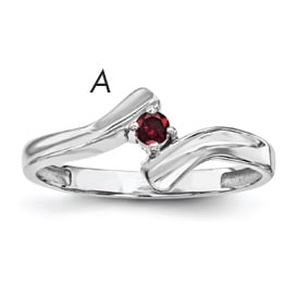 Sterling Silver Rhodium-plated Family Jewelry Mounting XMR13/1SSM-8 (mm x 2mm)