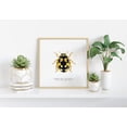 thumbnail image 2 of Checker Spot Lady Beetle Poster Vintage Insect Illustration Nature Wall Art 8x12 UNFRAMED, 2 of 3