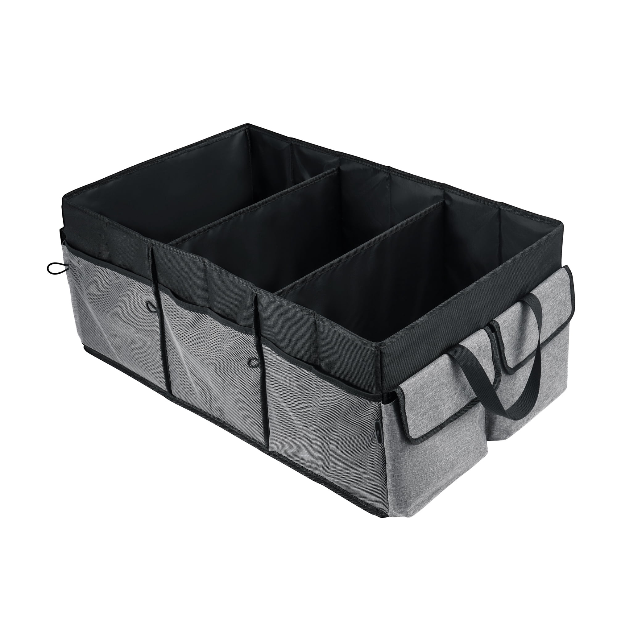 Auto Drive Super Jumbo Trunk Organizer, 3 Compartments, 26.77 x 16.33 x 11.22 in