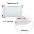 thumbnail image 4 of Christmas Santa Decorative Single Throw Pillow White & Red Lumbar, 4 of 5