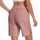 thumbnail image 4 of WILLBEST Pantalones Capri Casuales para Mujer, de Verano, Elásticos, Hasta La Rodilla, para Entrenamiento, Yoga, Informales, con Cintura Elástica, con Bolsillos, Talla 105 Grande, 4 of 5