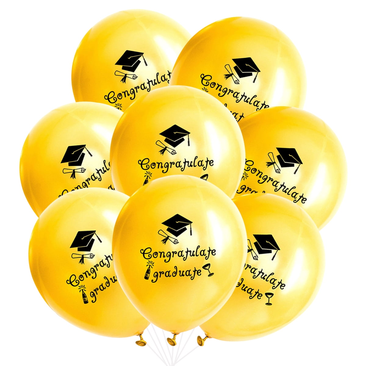 NUOLUX 20 Pcs 12 Inch Party Balloons Congratulate Graduate Letter Ballons Inflatable Balloons