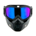 thumbnail image 4 of 1Storm Novelty Motorcycle Half Face Helmet German Style DOT Approved: HKY602 Matt Green + Black Tinted Goggle Bundle, 4 of 9